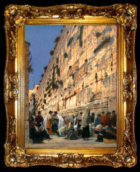 framed  Vasily Vereshchagin Solomons Wall, ta009-2
